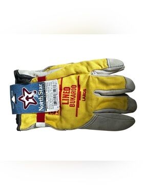 NWT North Star USA Bukaroo Lined Cowhide Work Gloves Men’s Large Deadstock USA